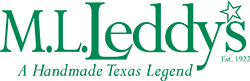 M. L. Leddy's A Handmade Texas Legend logo