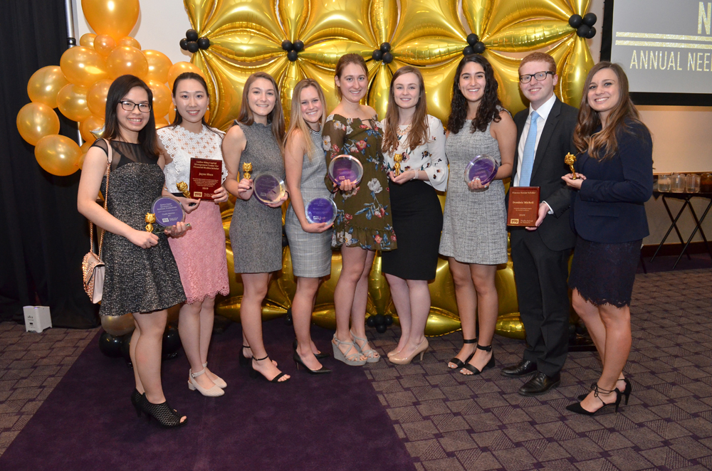 Neeley undergrads with their awards