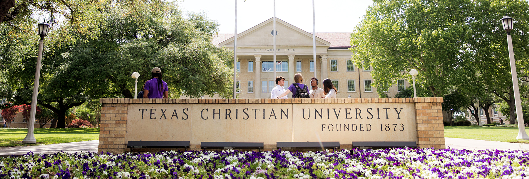 Section Image: TCU Campus sign 