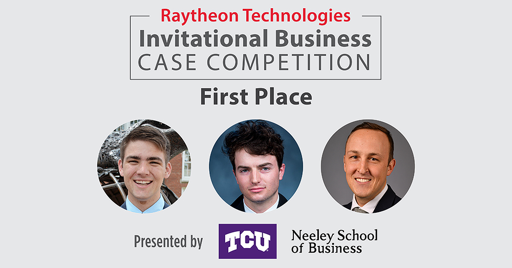 Raytheon first place winners John Cassidy, Cooper Curtin and Ryan Farmer