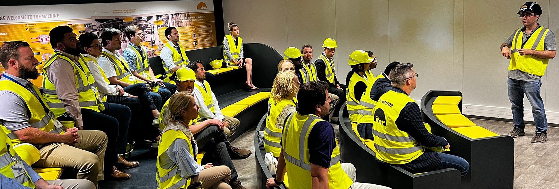 Section Image: Energy students in hard hats and vests 