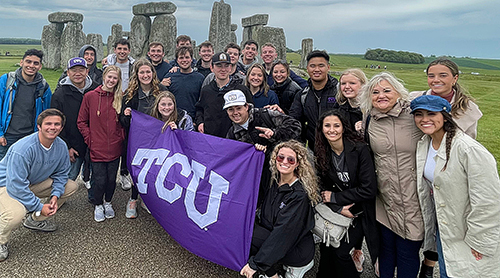 Section Image: BIS students at Stonehenge and the Institute of Economic Affairds 