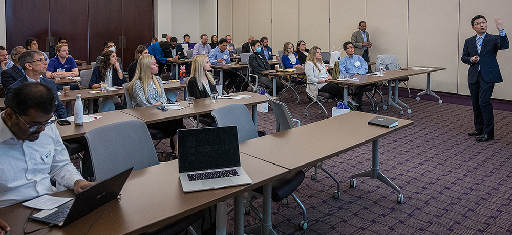 Section Image: Speakers and attendees at the 2022 Neeley Analytics Conference 
