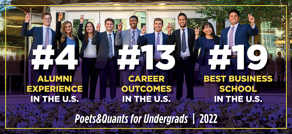#4 Alumni Experience #13 Career Outcomes #19 Best Business School