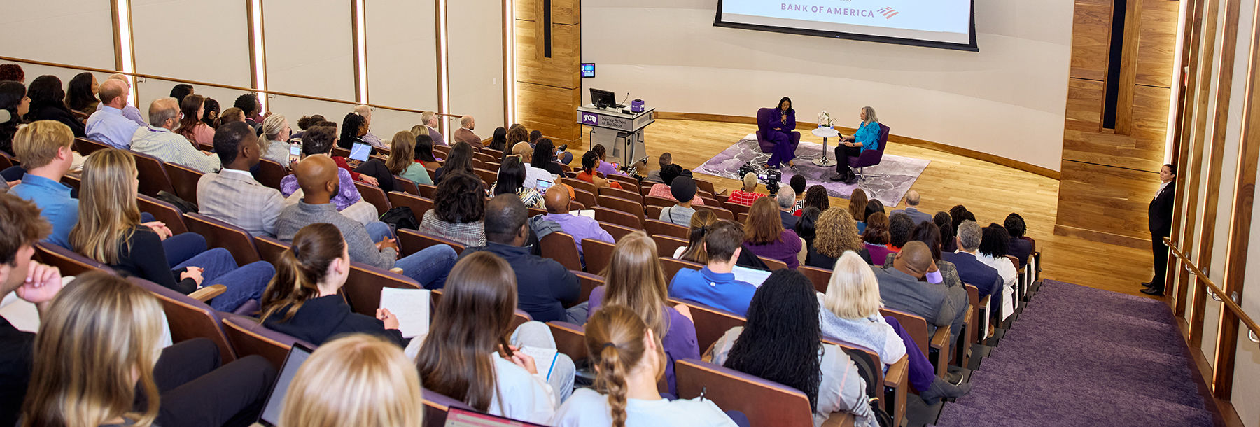 Section Image: Shaddock Auditorium with Yohna Chambers-Hastings and Thasunda Brown Duckett 