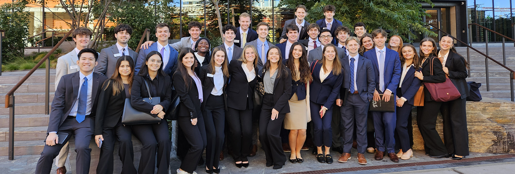 Section Image: A group of Neeley Fellows at Google 