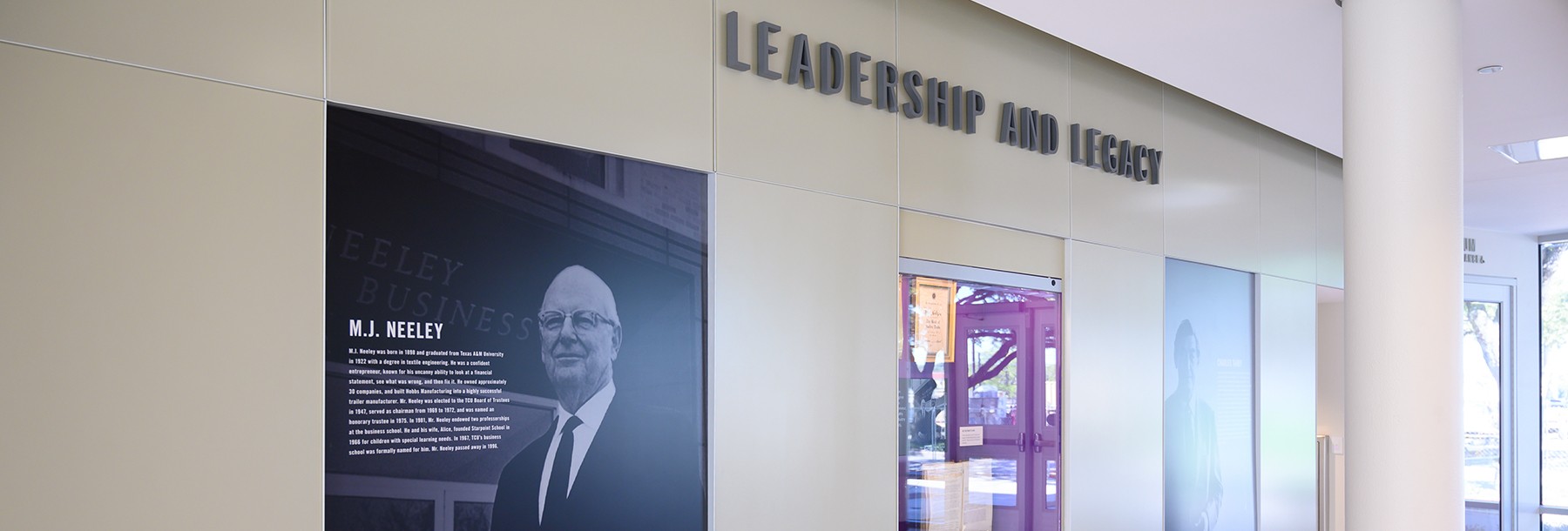 Section Image: Shaddock Foyer Leadership and Legacy 