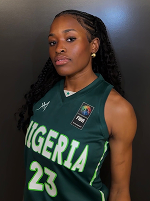 Tomi Taiwo in her Nigerian team jersey