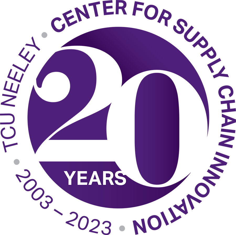 TCU Center for Supply Chain Innovation 20th Anniversary logo