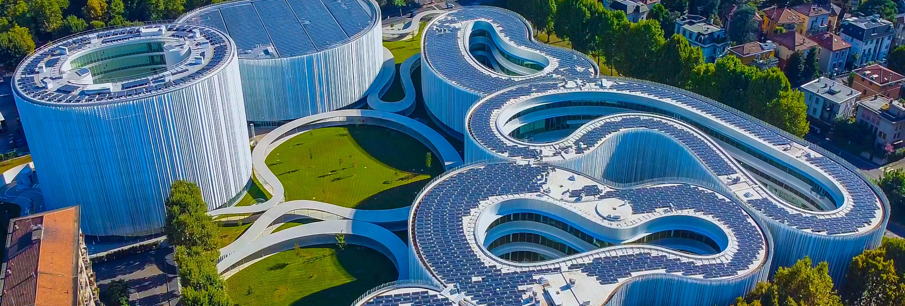 Section Image: Aerial view of the University of Bocconi Campus 