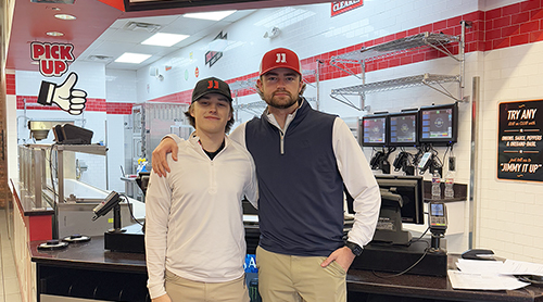 Ty and Nate at Jimmy Johns 