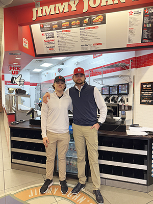 Ty and Nate at Jimmy Johns