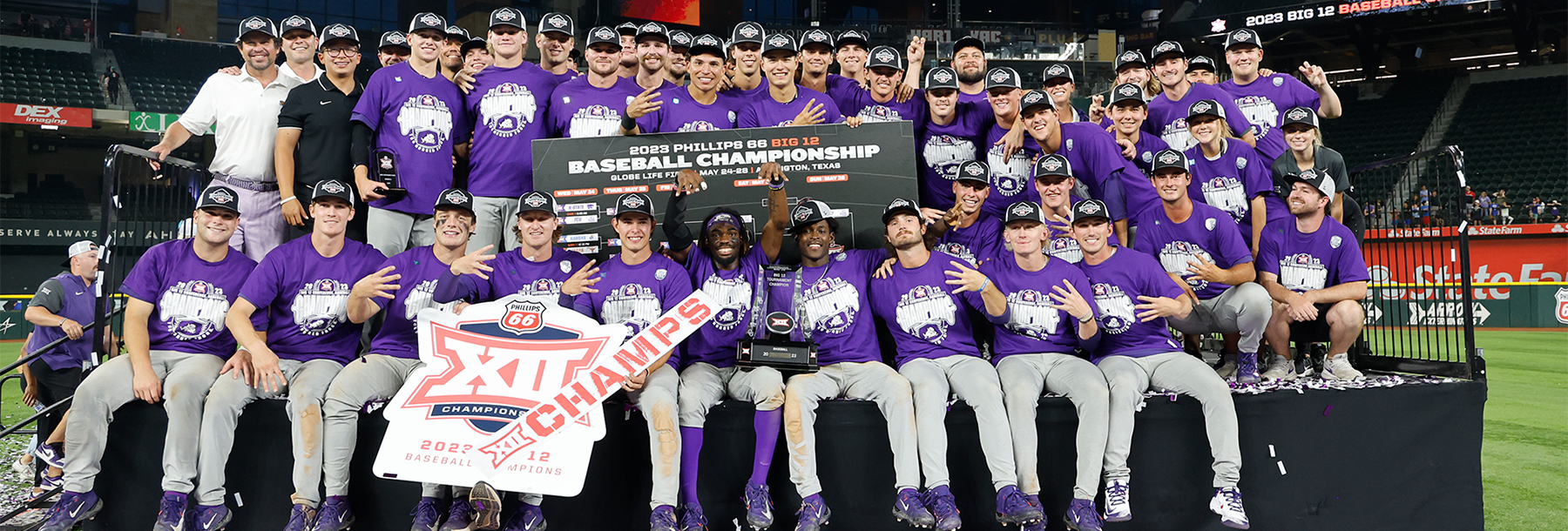 Section Image: TCU Baseball team at the College World Series 