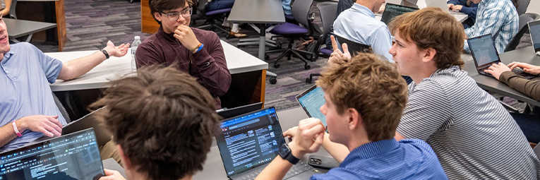 TCU Neeley School of Business students in class