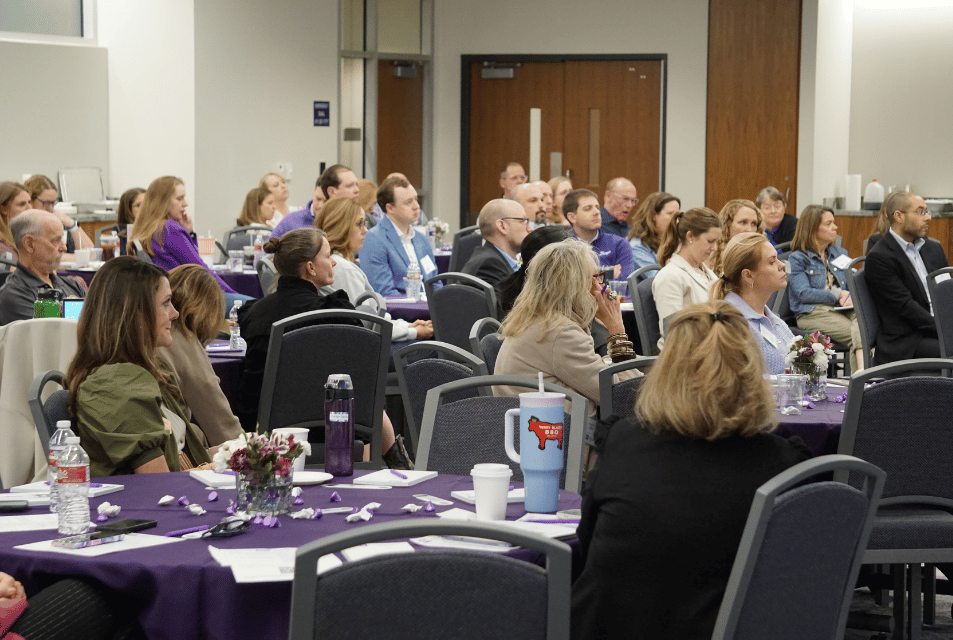 Alumni, faculty and accounting professionals participate in the annual CPE training offered by the Accounting Department in the Neeley School of Business. 