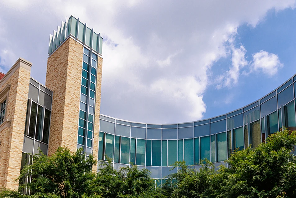 Neeley Plaze exterior, from the west side